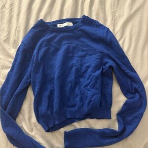 Zara Royal Blue Knit Top